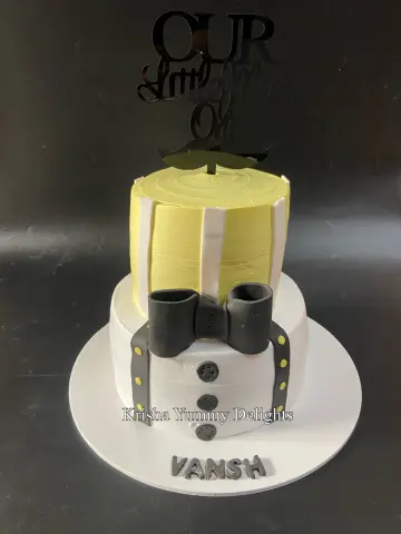 Little man theme cake